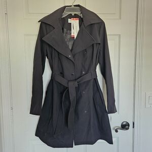 Calvin Klein Black Hooded Coat